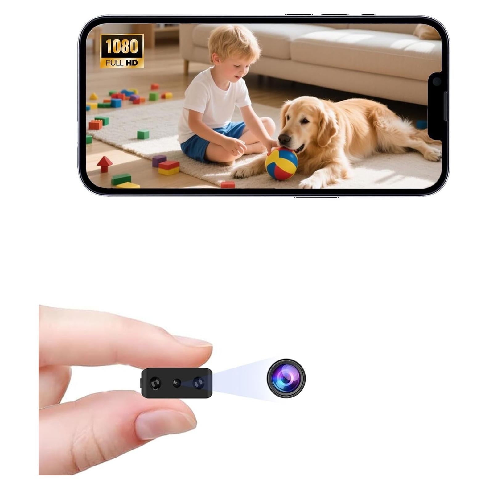 Mini Cámara de Seguridad WiFi Shaopao 1080P con Visión Nocturna