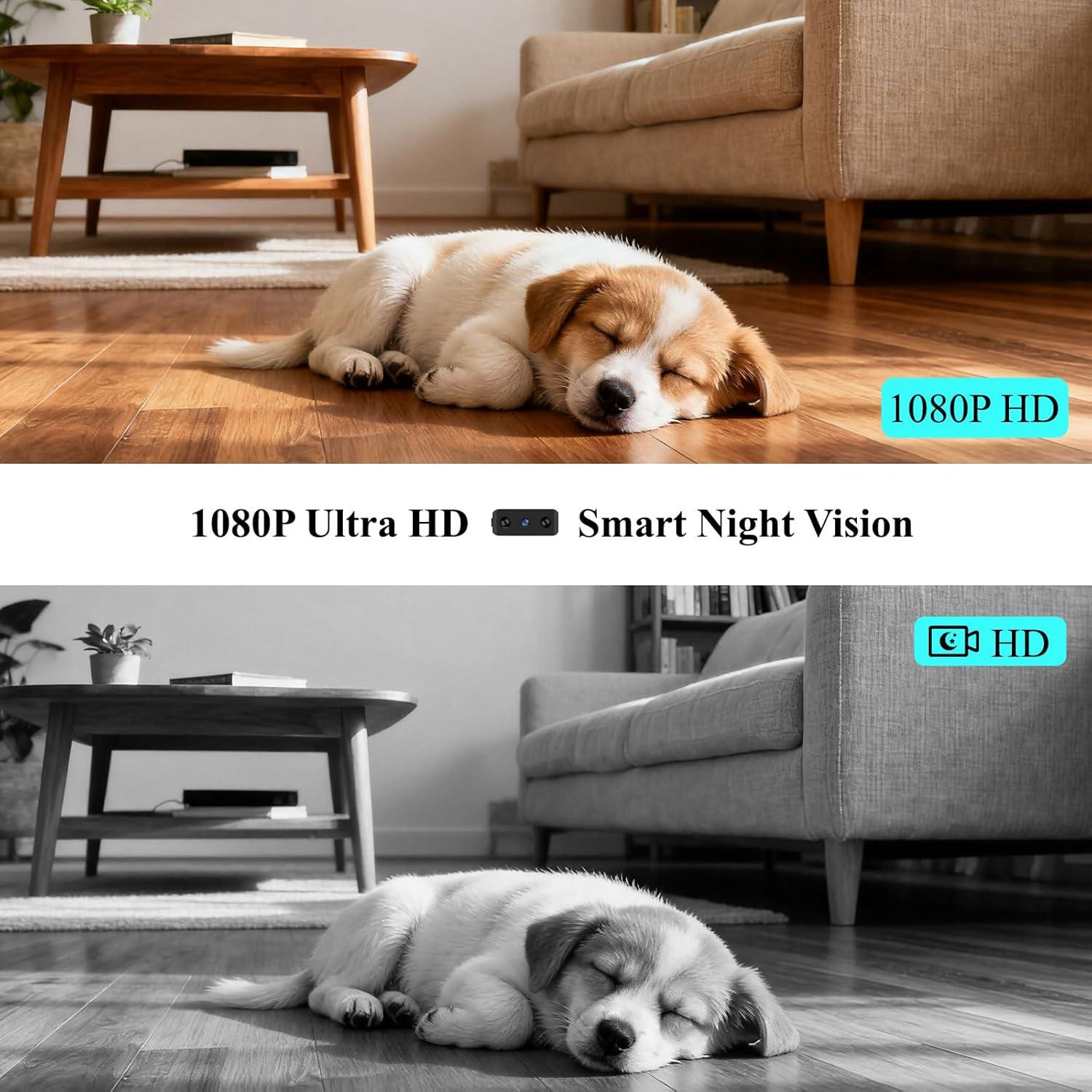 Mini Cámara de Seguridad WiFi Shaopao 1080P con Visión Nocturna