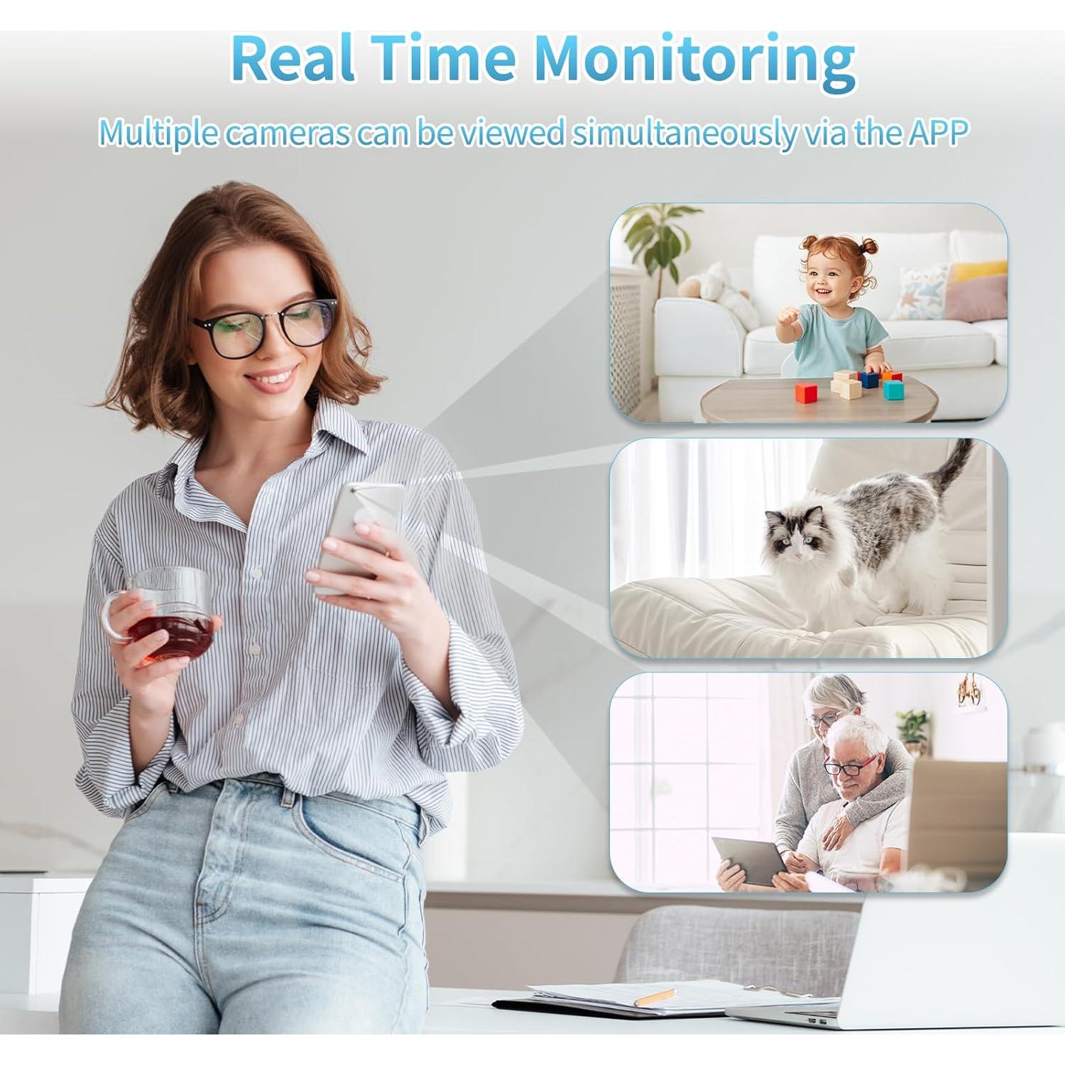 Mini Cámara de Seguridad WiFi Shaopao 1080P con Visión Nocturna