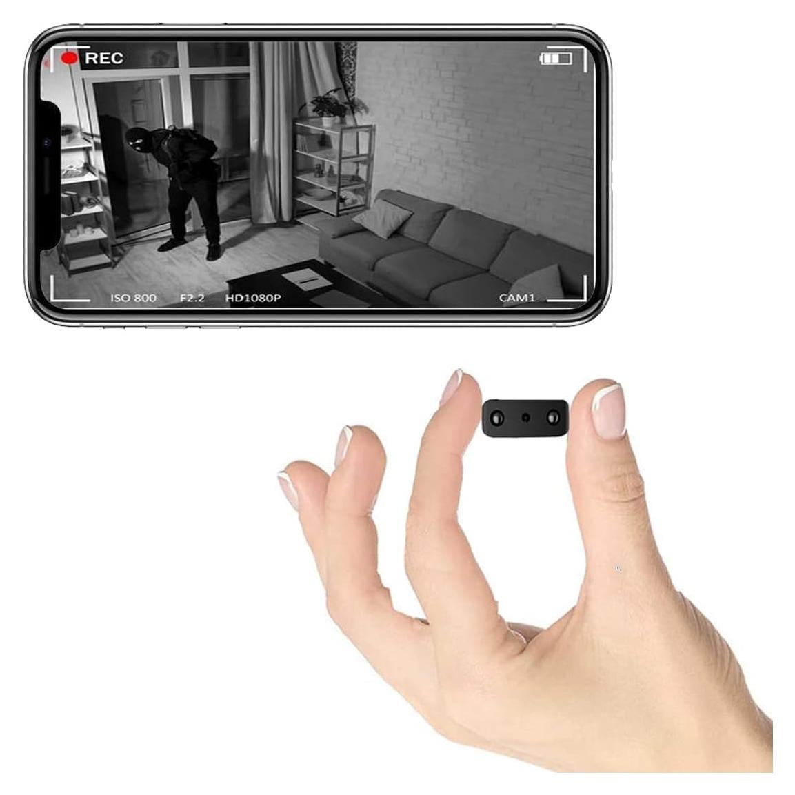 Mini Cámara Espía WiFi Oculta ZMR HD 1080P con Visión Nocturna