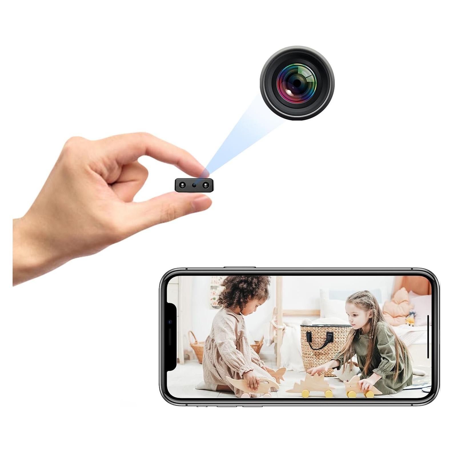 Mini Cámara Espía Oculta Shalapovar 1080P Wi-Fi para Vigilancia