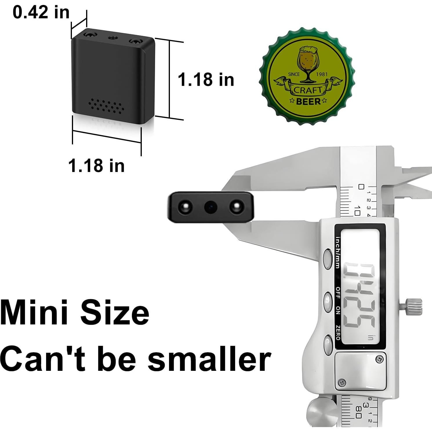 Mini Cámara Espía Oculta Shalapovar 1080P Wi-Fi para Vigilancia