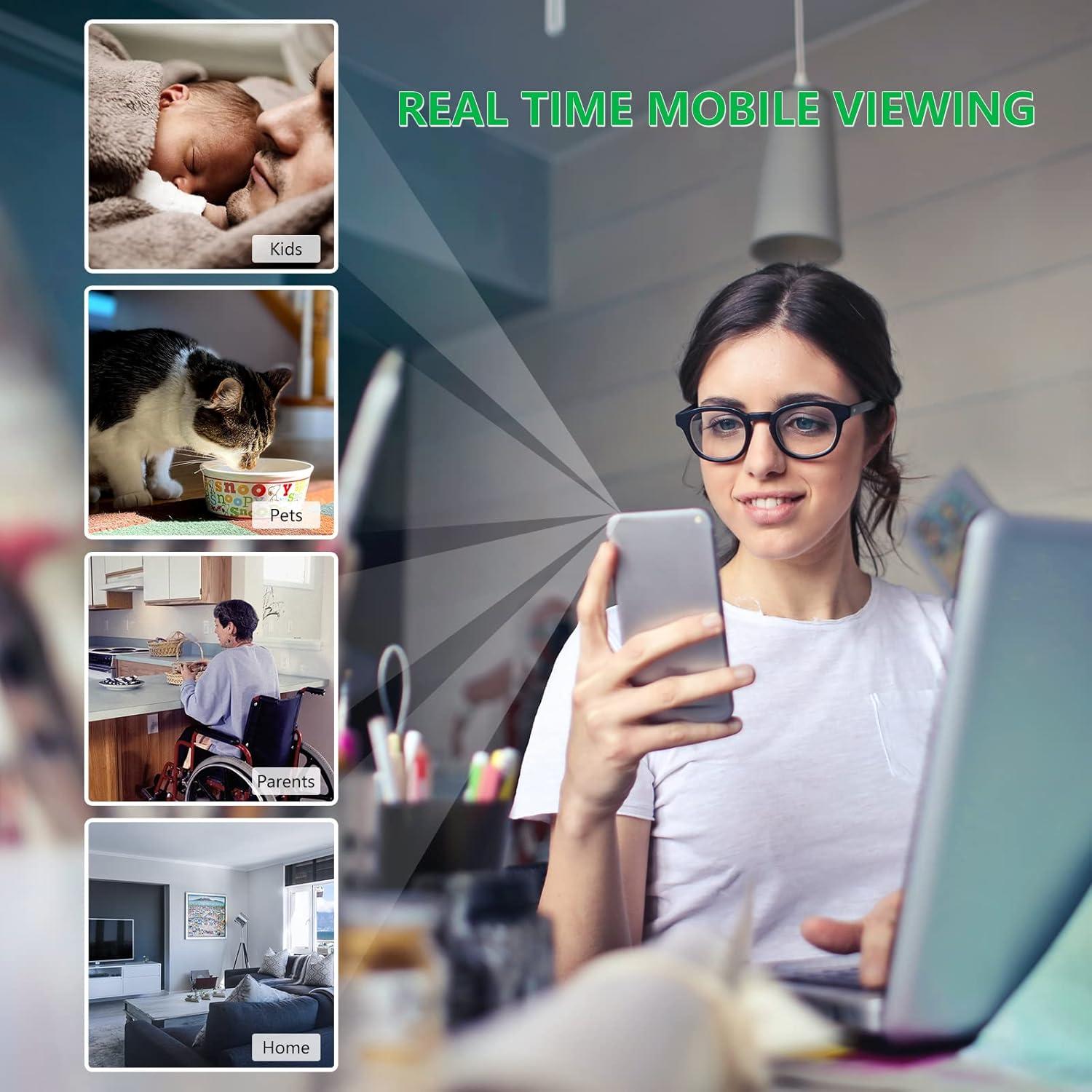 Mini Cámara Espía Oculta Shalapovar 1080P Wi-Fi para Vigilancia