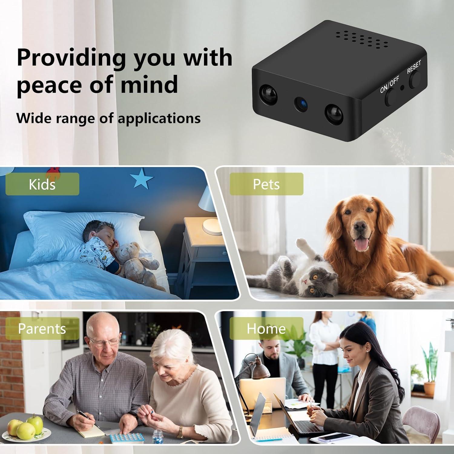 Mini Cámara Espía Oculta Shalapovar 1080P Wi-Fi para Vigilancia