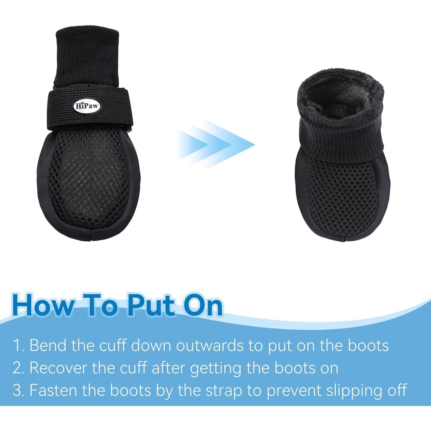 Botas Transpirables Hipaw para Perros Medianos y Grandes - Antideslizantes