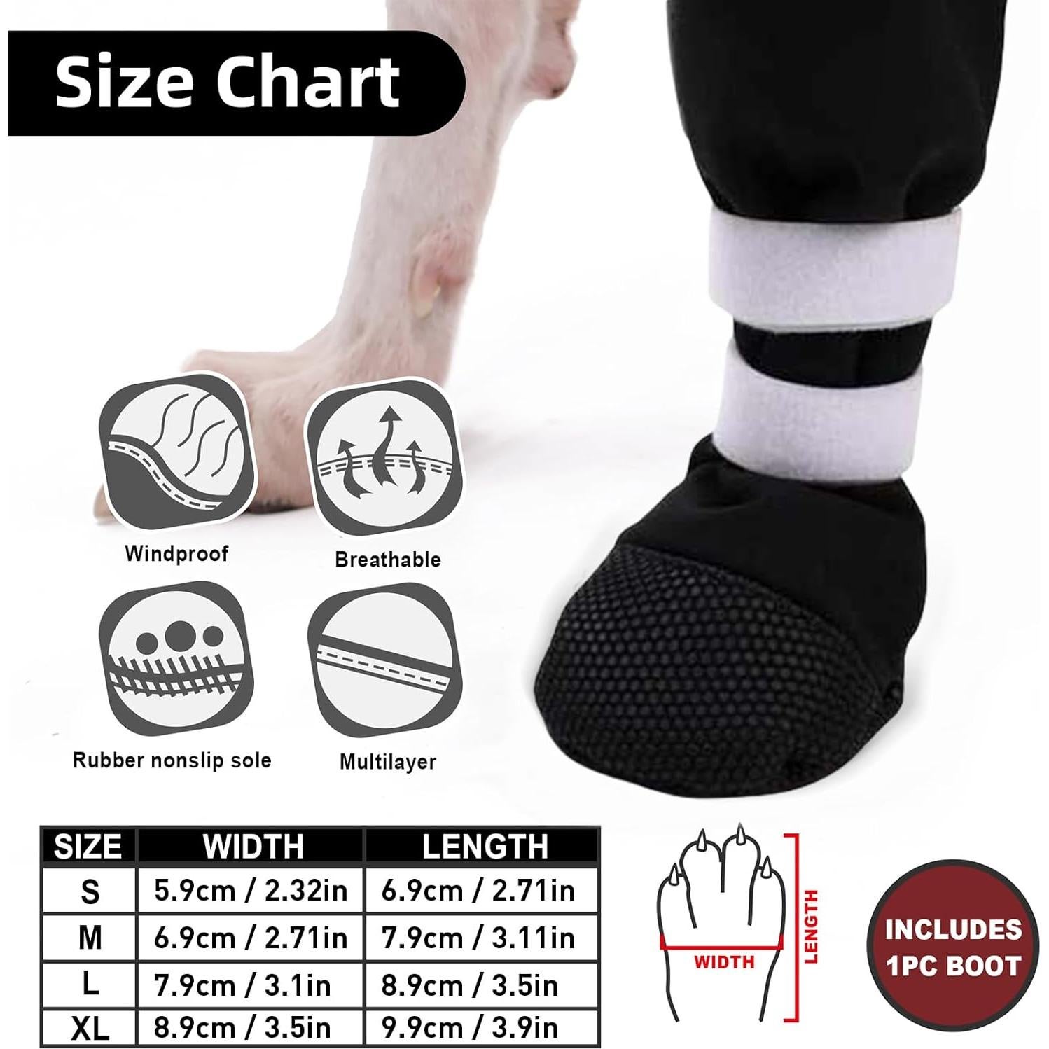 Bota de Recuperación para Perros ETIAL XL Antideslizante