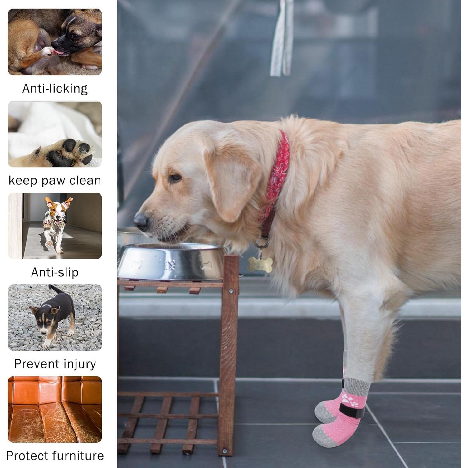 Calcetines Antideslizantes SCENEREAL para Perros - Tamaño S