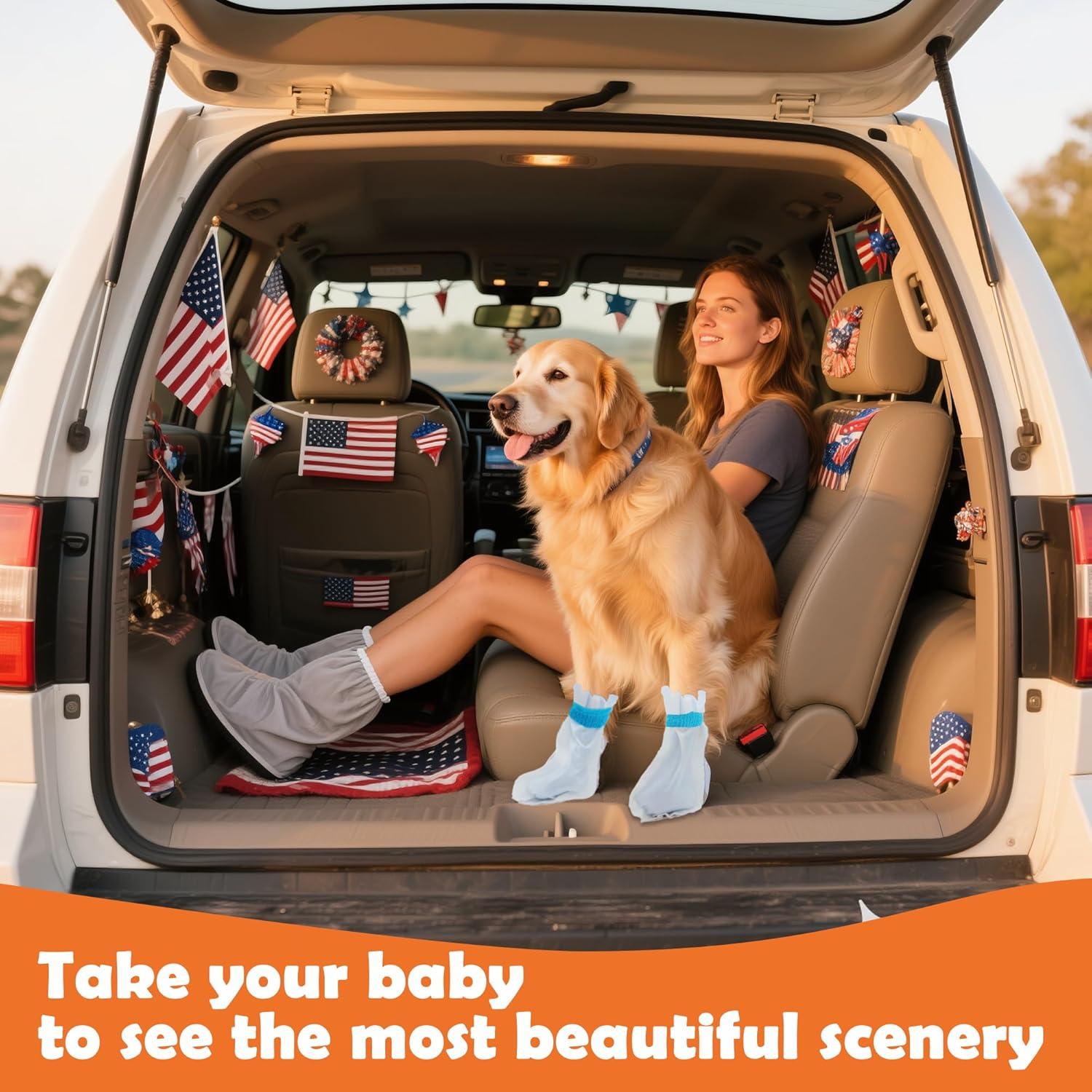 20 Botas Desechables para Perros Leoezx M - Impermeables