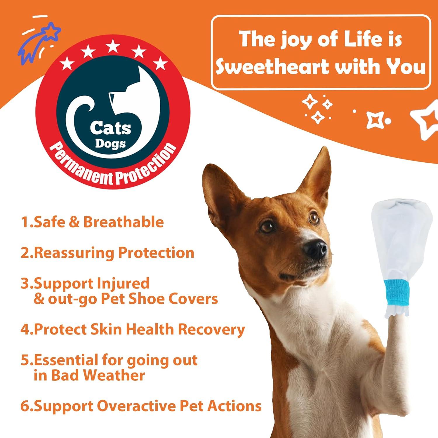 20 Botas Desechables para Perros Leoezx M - Impermeables