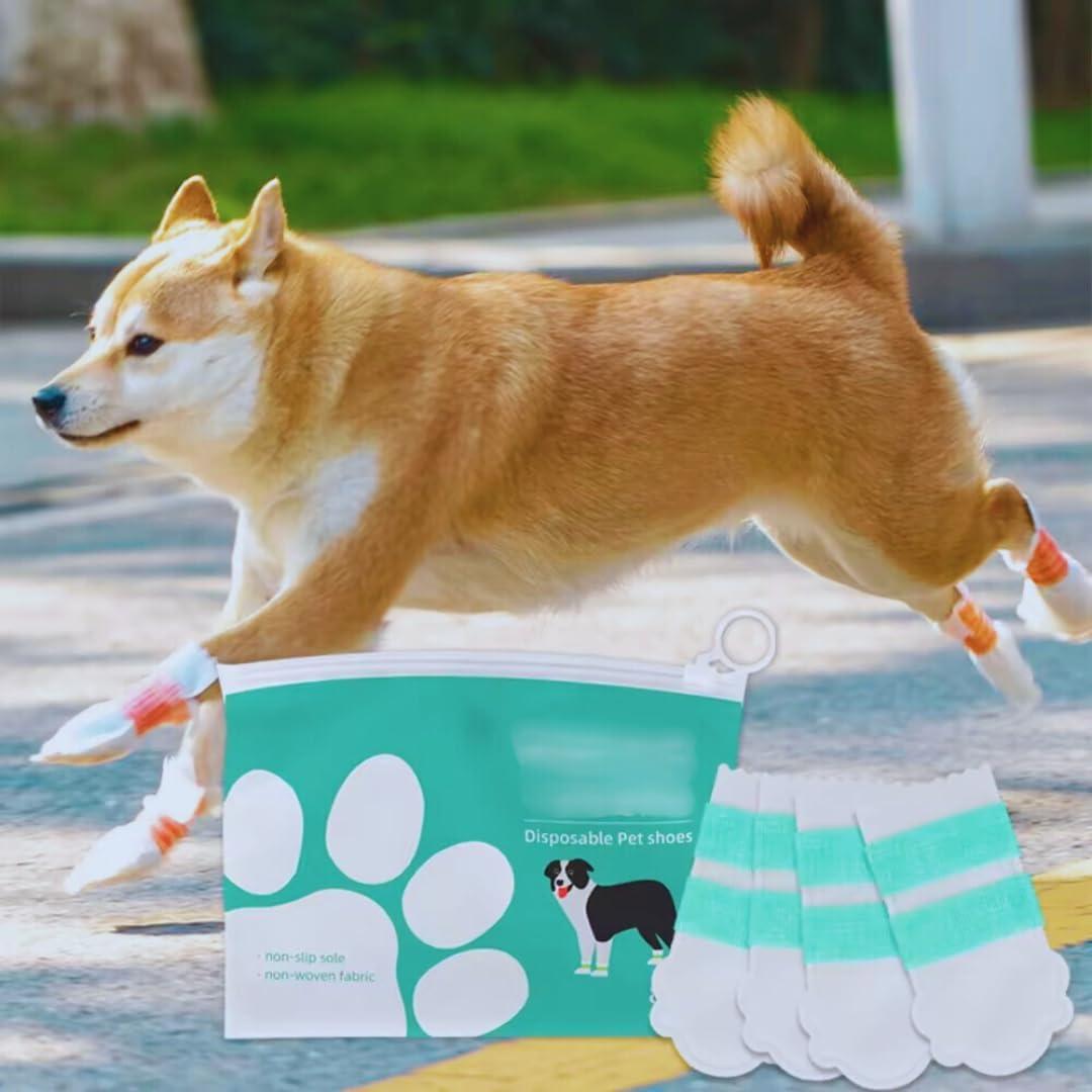 Botas Desechables para Perros Furry Fun, 20 PCS, Mediano