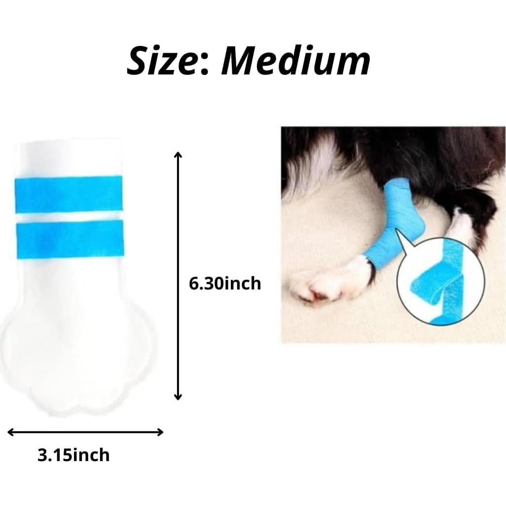 Botas Desechables para Perros Furry Fun, 20 PCS, Mediano