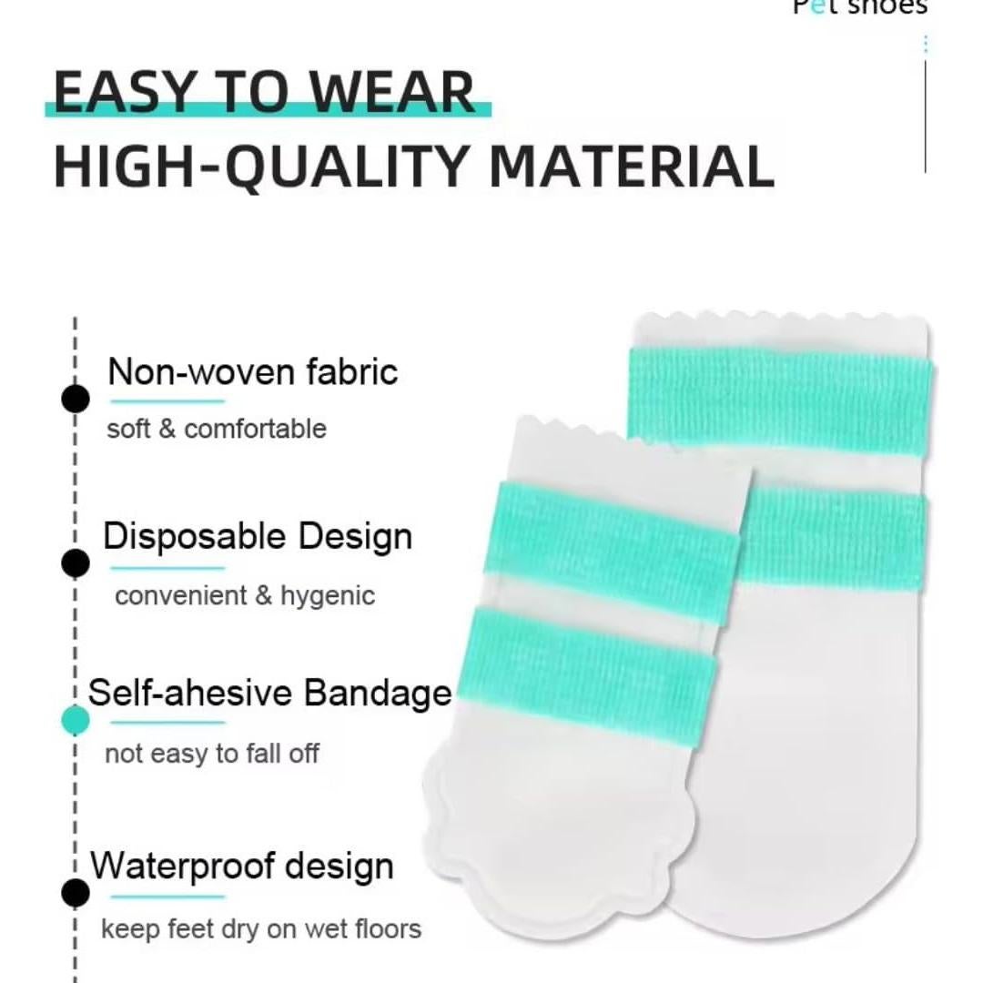 Botas Desechables para Perros Furry Fun, 20 PCS, Mediano