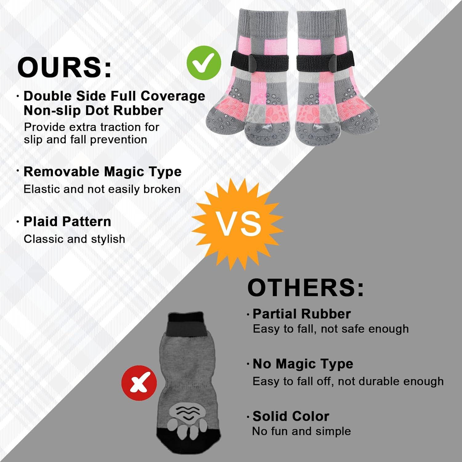 Calcetines Antideslizantes para Perros BEAUTYZOO - Talla L