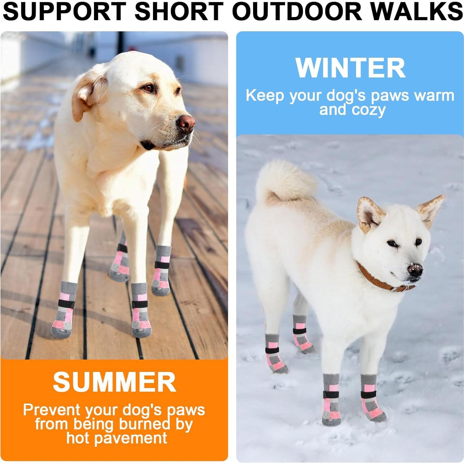 Calcetines Antideslizantes para Perros BEAUTYZOO - Talla L