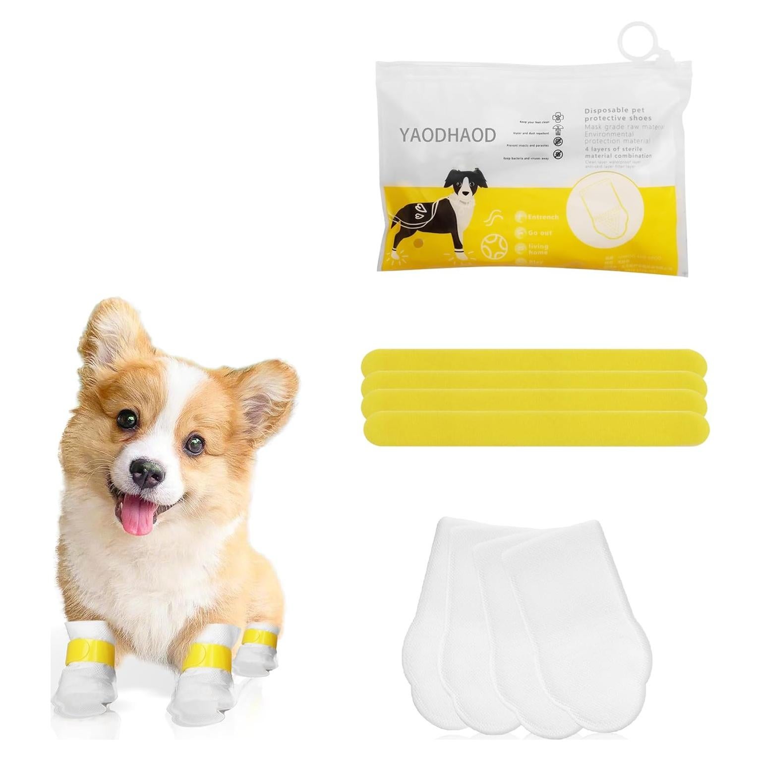 Botas Desechables para Perros YAODHAOD - 20 Piezas Pequeñas