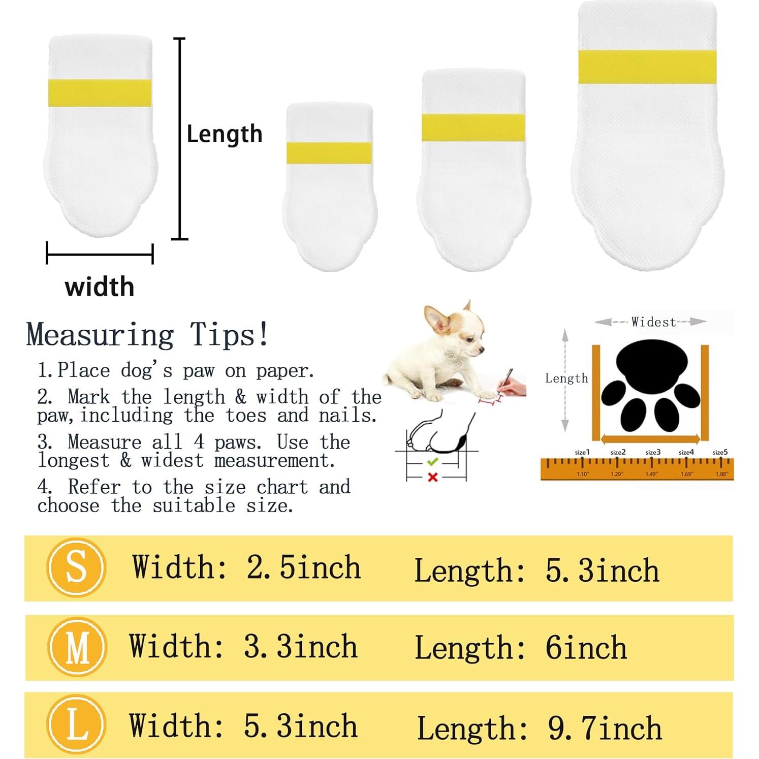 Botas Desechables para Perros YAODHAOD - 20 Piezas Pequeñas