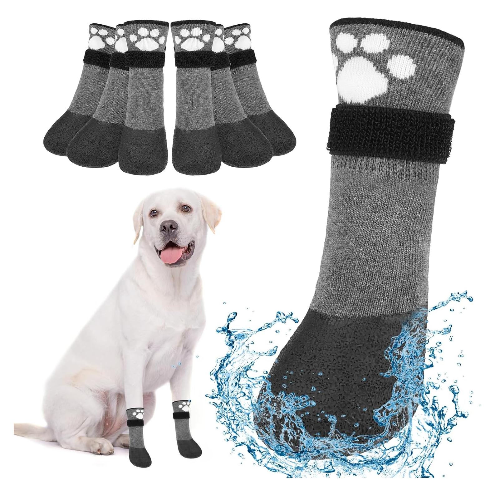 Botas Antideslizantes para Perros BEAUTYZOO - 6 Piezas Medianas