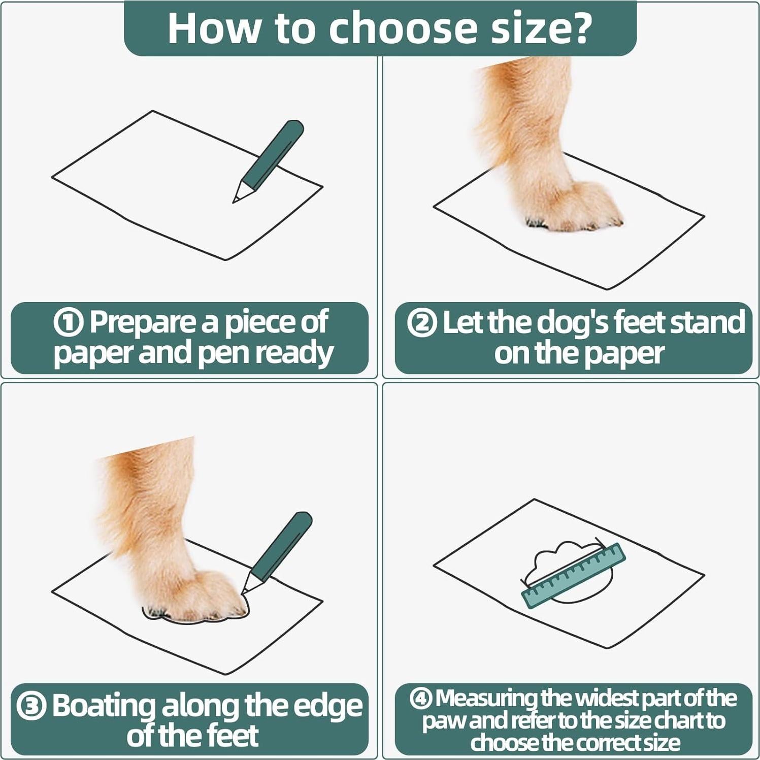 Botas para perros Hcpet tamaño 6, impermeables y antideslizantes