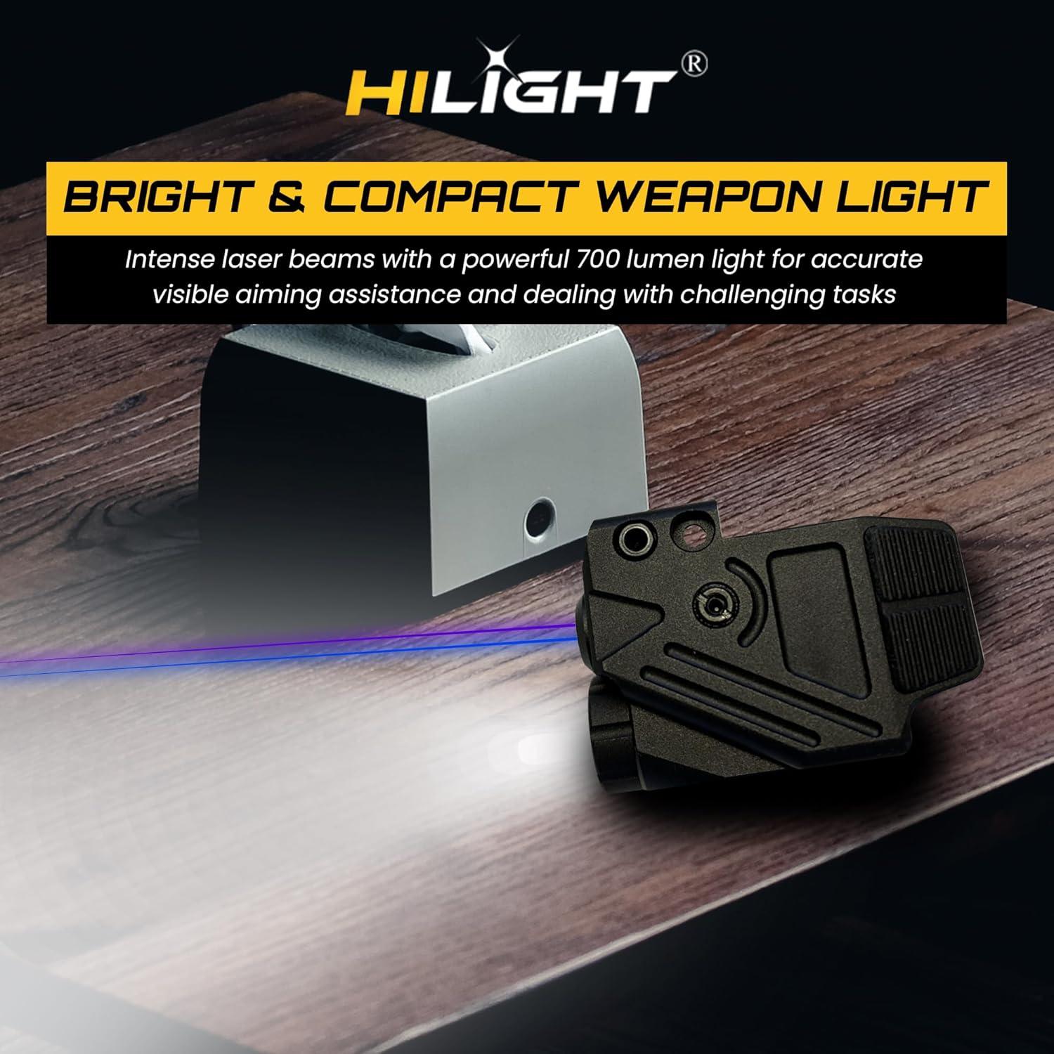 Linterna HiLight Tactical P3BGL 500 Lúmenes LED y Láser Azul/Verde