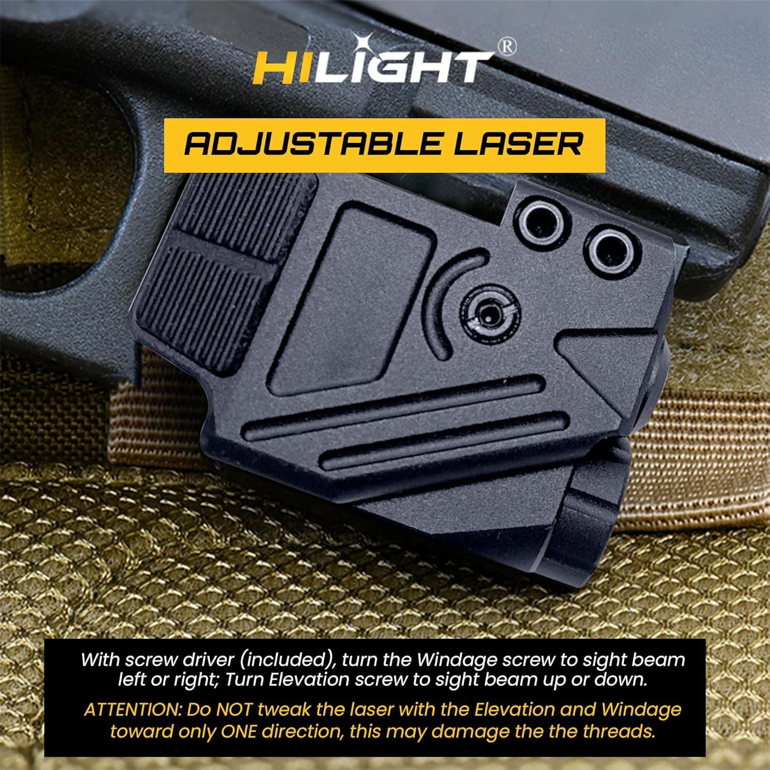 Linterna HiLight Tactical P3BGL 500 Lúmenes LED y Láser Azul/Verde