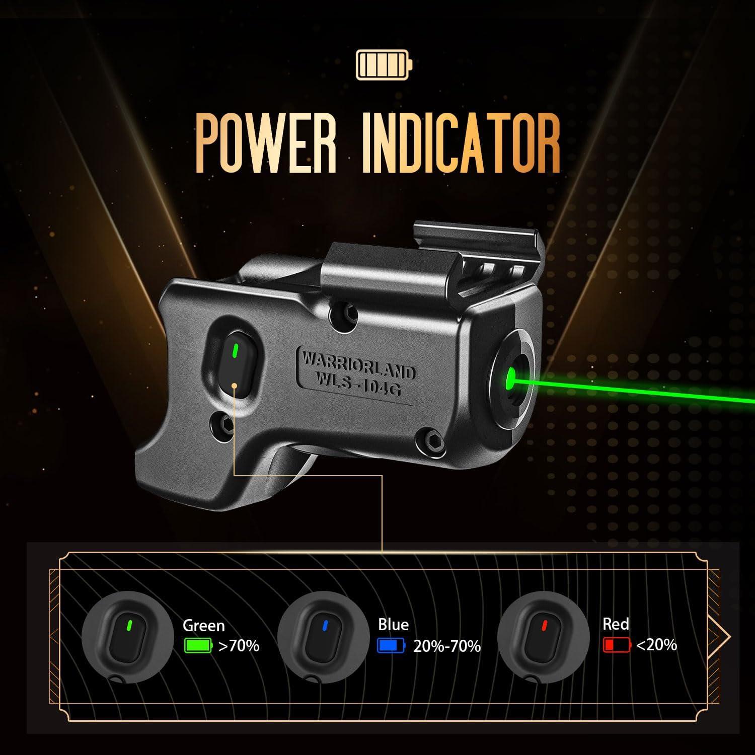 Funda Kydex WARRIORLAND para Glock 17/19/23 con luz láser