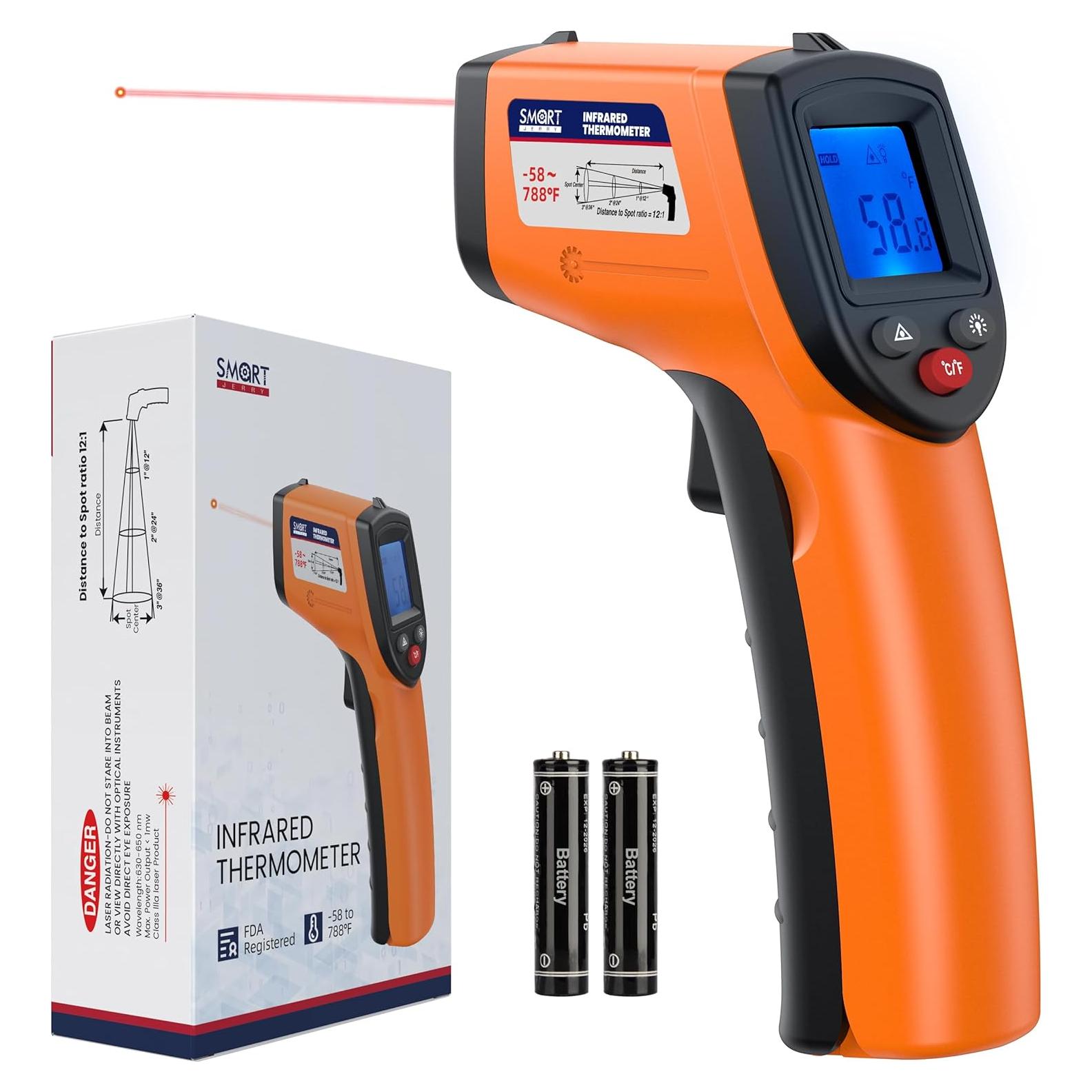 Pistola Termómetro Infrarrojo SMART JERRY - Digital Sin Contacto -50°C a 420°C