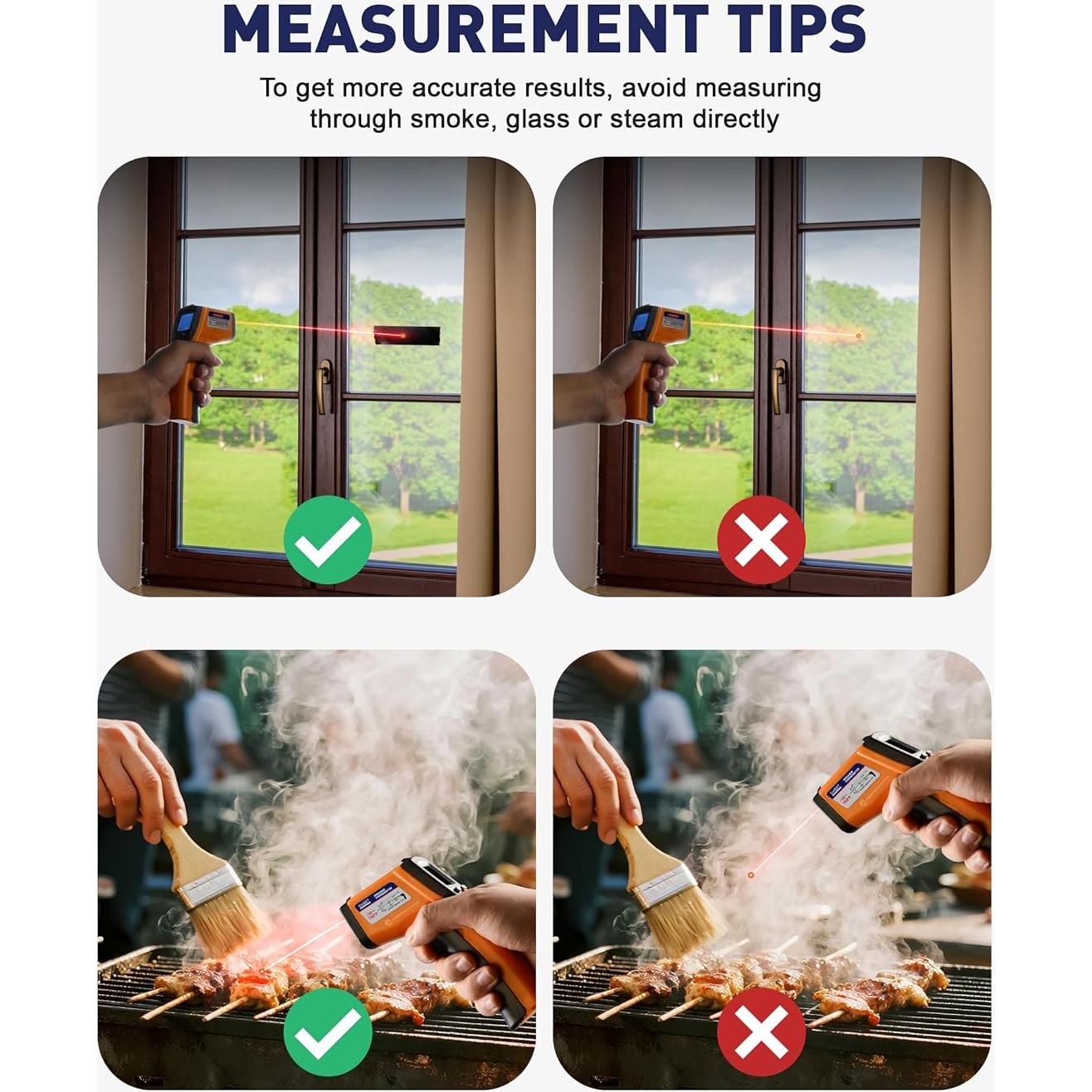 Pistola Termómetro Infrarrojo SMART JERRY - Digital Sin Contacto -50°C a 420°C