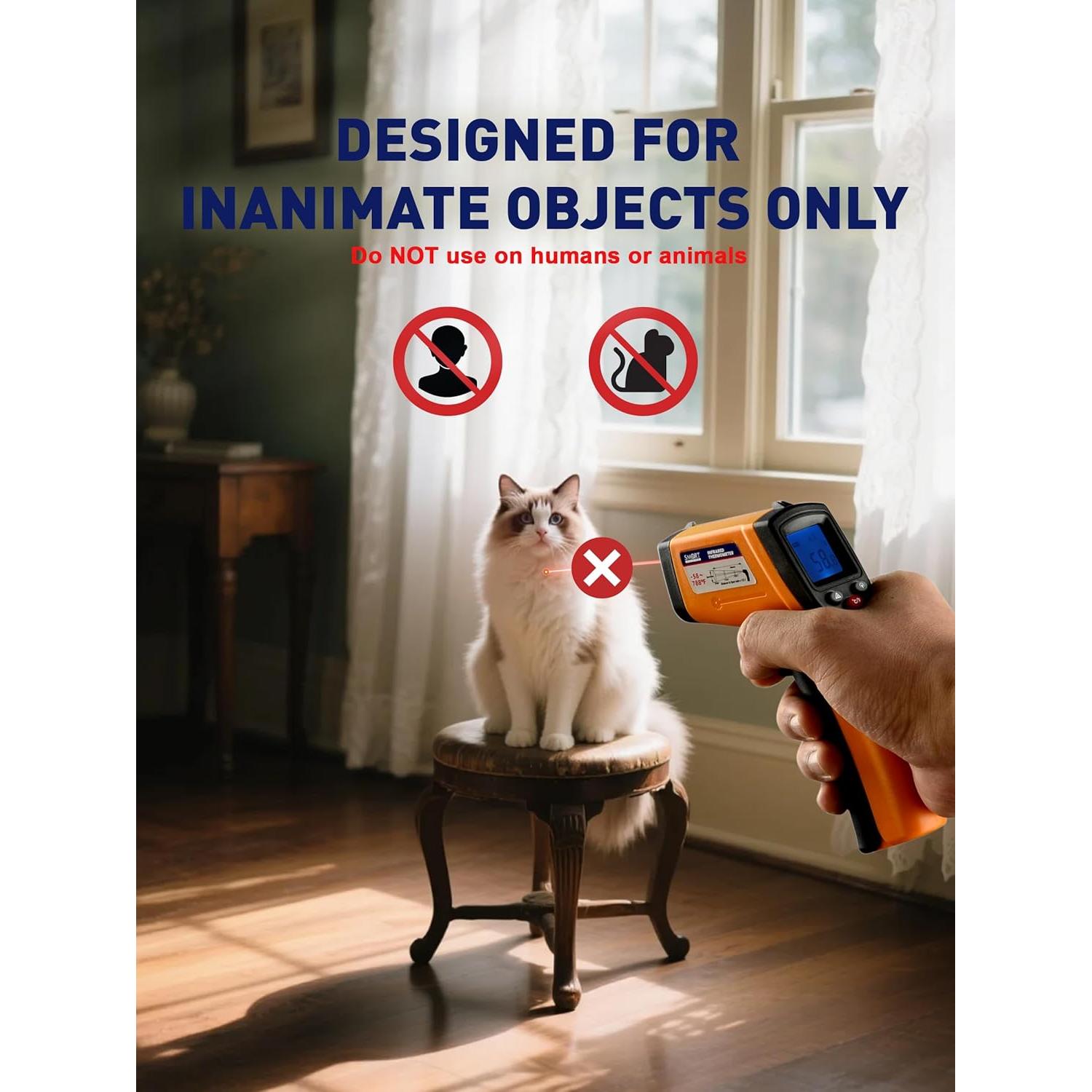 Pistola Termómetro Infrarrojo SMART JERRY - Digital Sin Contacto -50°C a 420°C