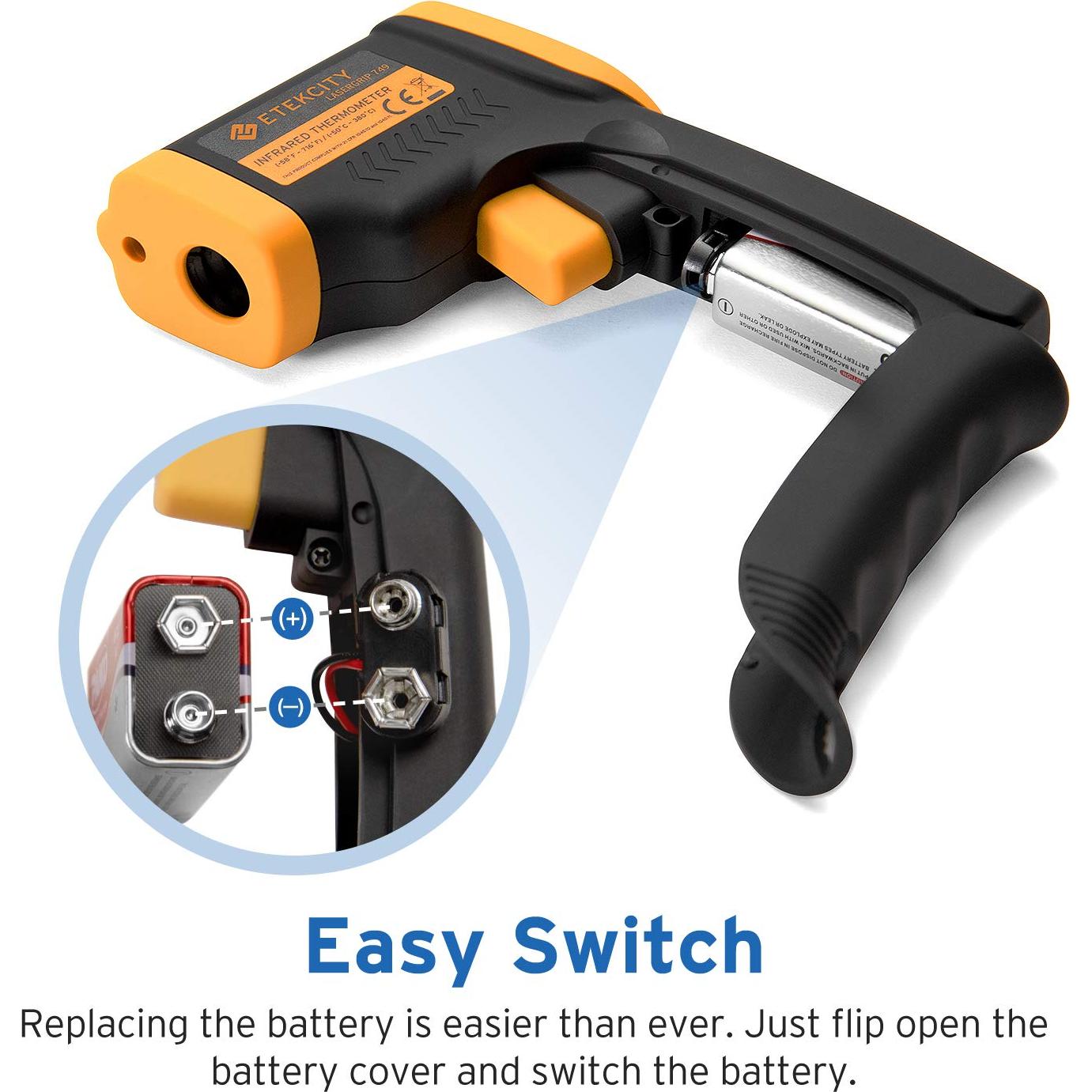 Termómetro Infrarrojo Etekcity Lasergrip 749 -50°C a 380°C