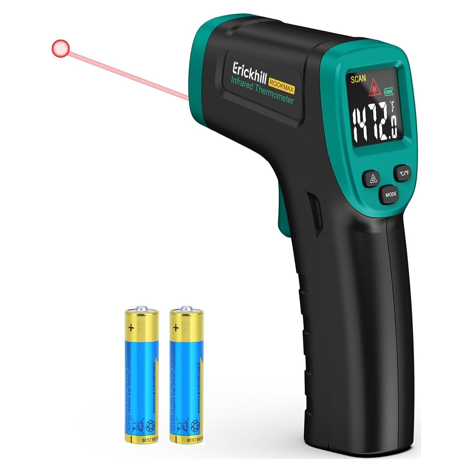 Pistola Termómetro Infrarrojo ERICKHILL ROOKMAX -50°C a 800°C