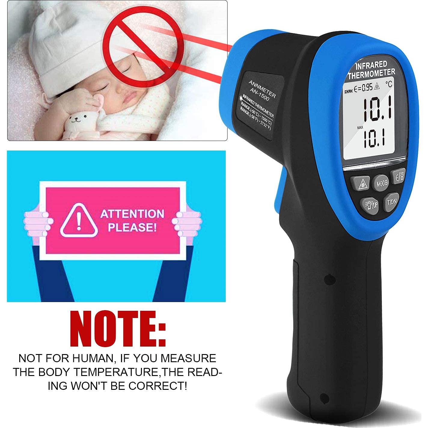 Termómetro Infrarrojo Digital AIOMEST AI-1500 -50~1500°C