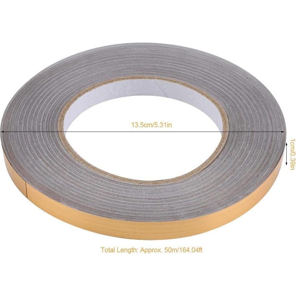 Cinta decorativa autoadhesiva Aramox 1cm x 50m dorada