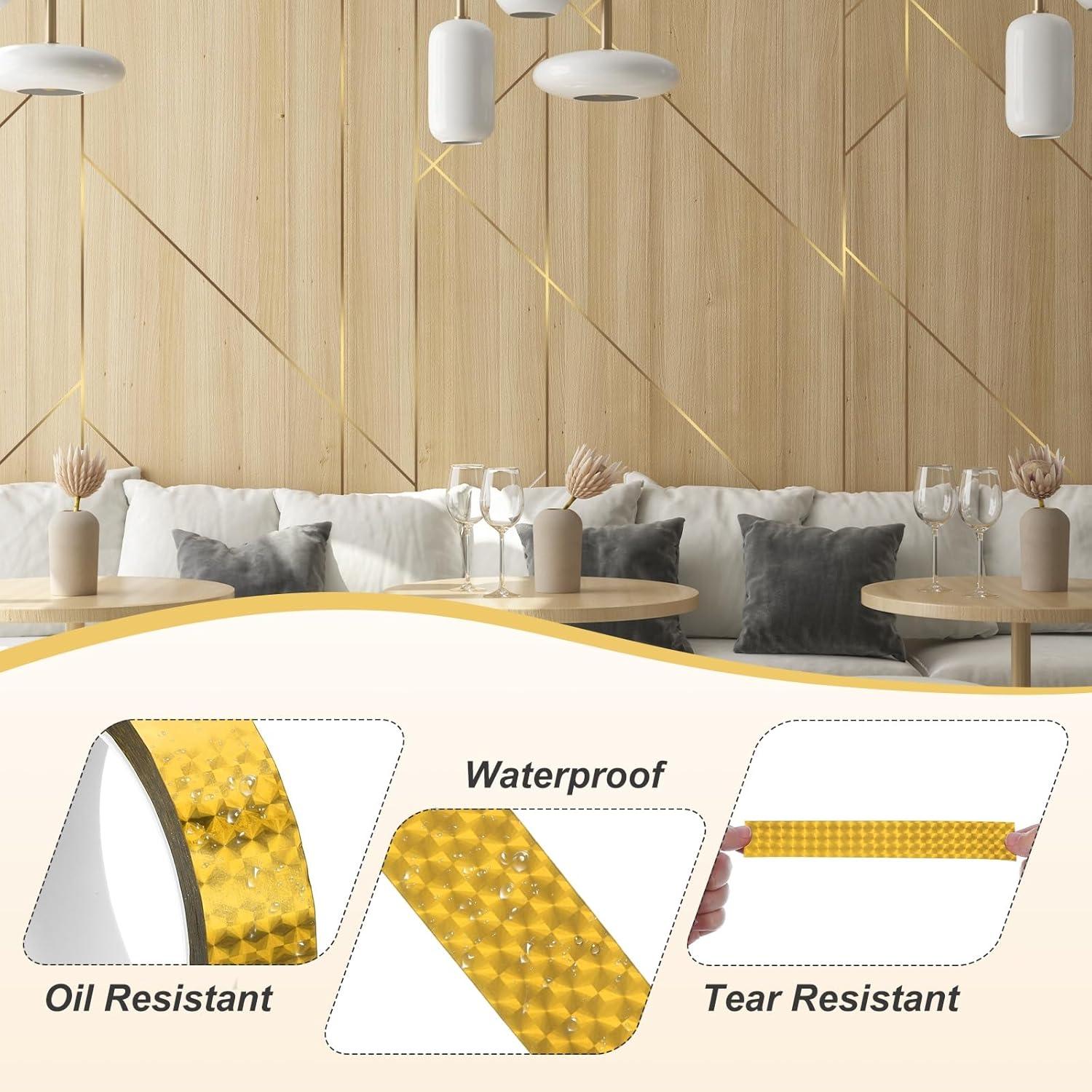 Cinta adhesiva espejo dorado PATIKIL 5 mm x 50 m para manualidades