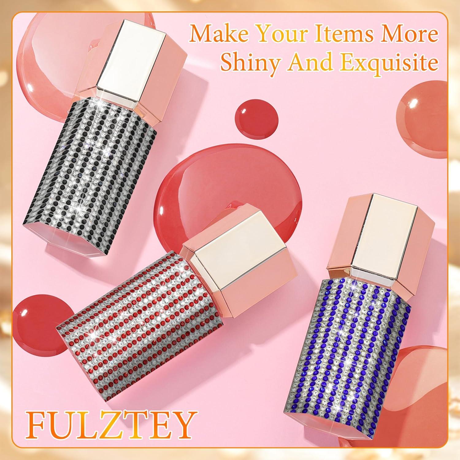 Cinta de Strass Brillante FULZTEY 4 Filas 3.66m Dorado