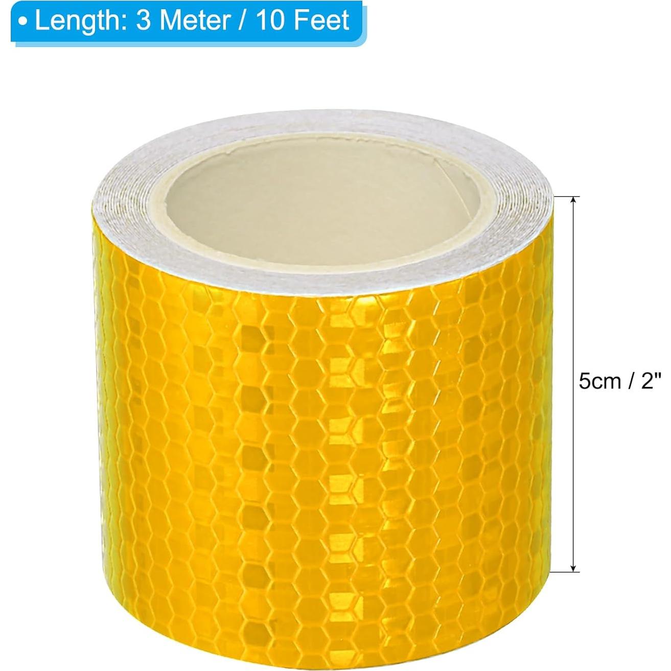 Cinta Reflectante Autoadhesiva PATIKIL 5 cm x 3 m Amarillo