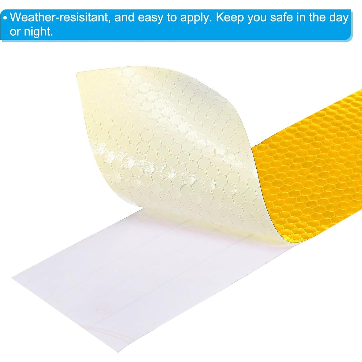 Cinta Reflectante Autoadhesiva PATIKIL 5 cm x 3 m Amarillo