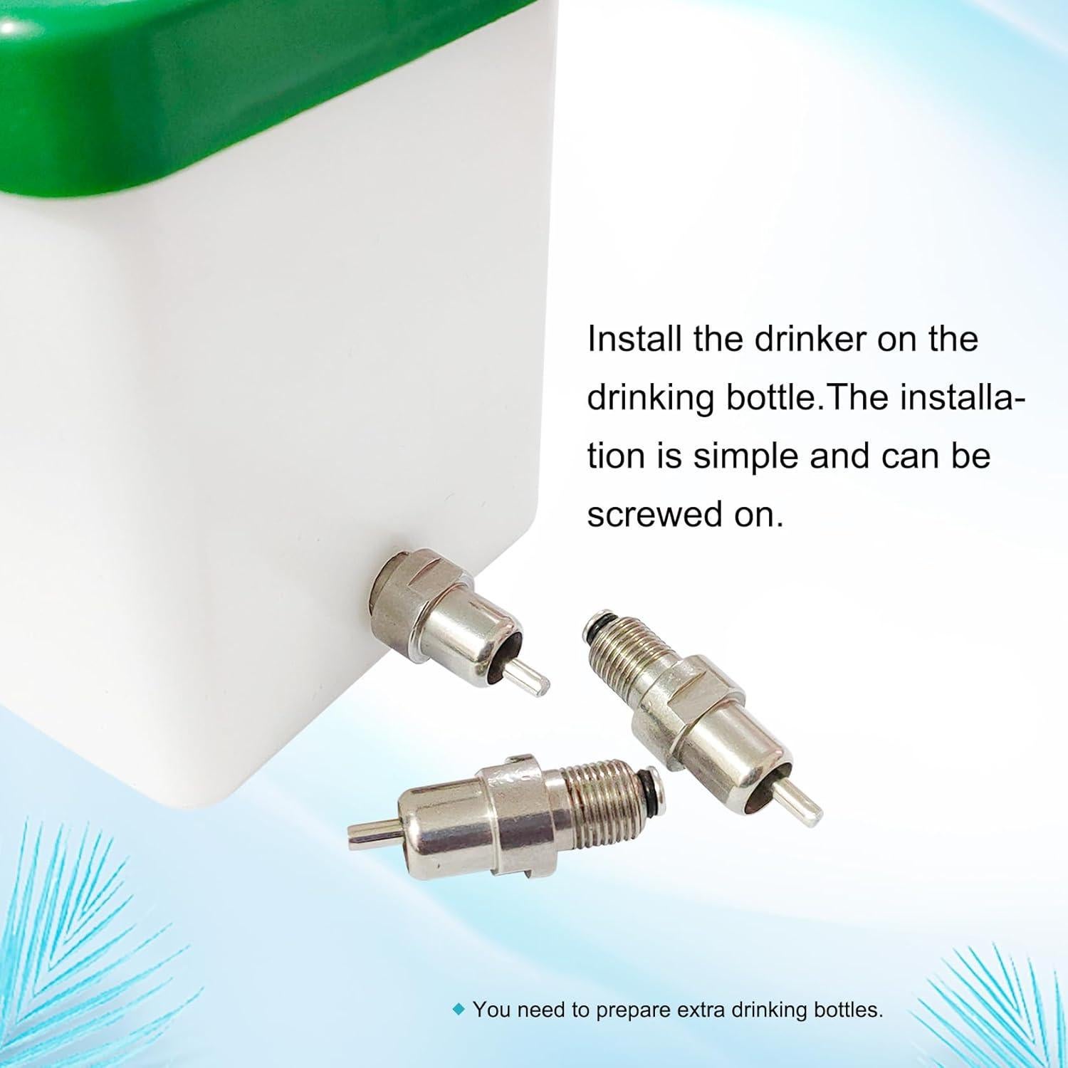 Bebedero Automático para Conejos 8Pcs Acero Inoxidable