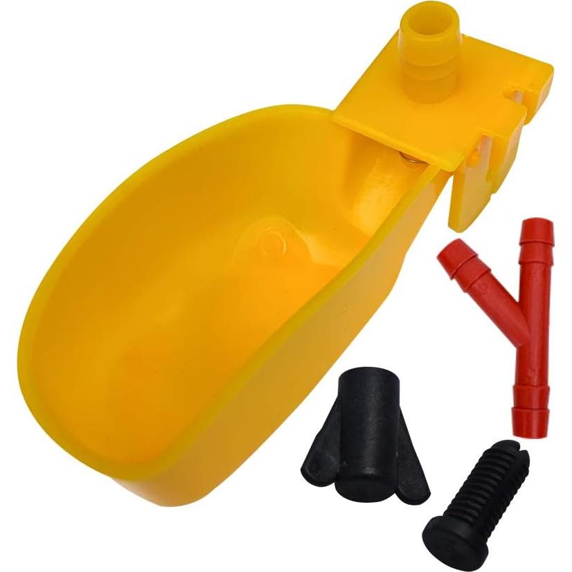 Bebedero Automático para Codornices Tbrand 10 Copas Amarillo