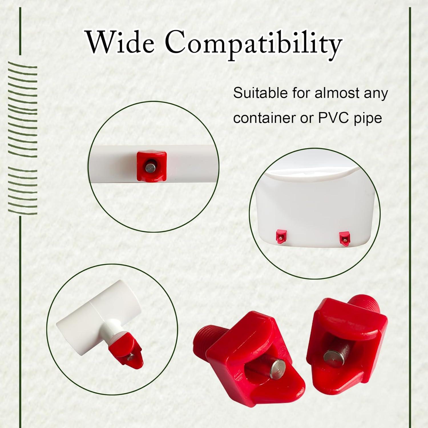 6 Piezas de Pezones Automáticos para Bebederos de Pollo Cyrading