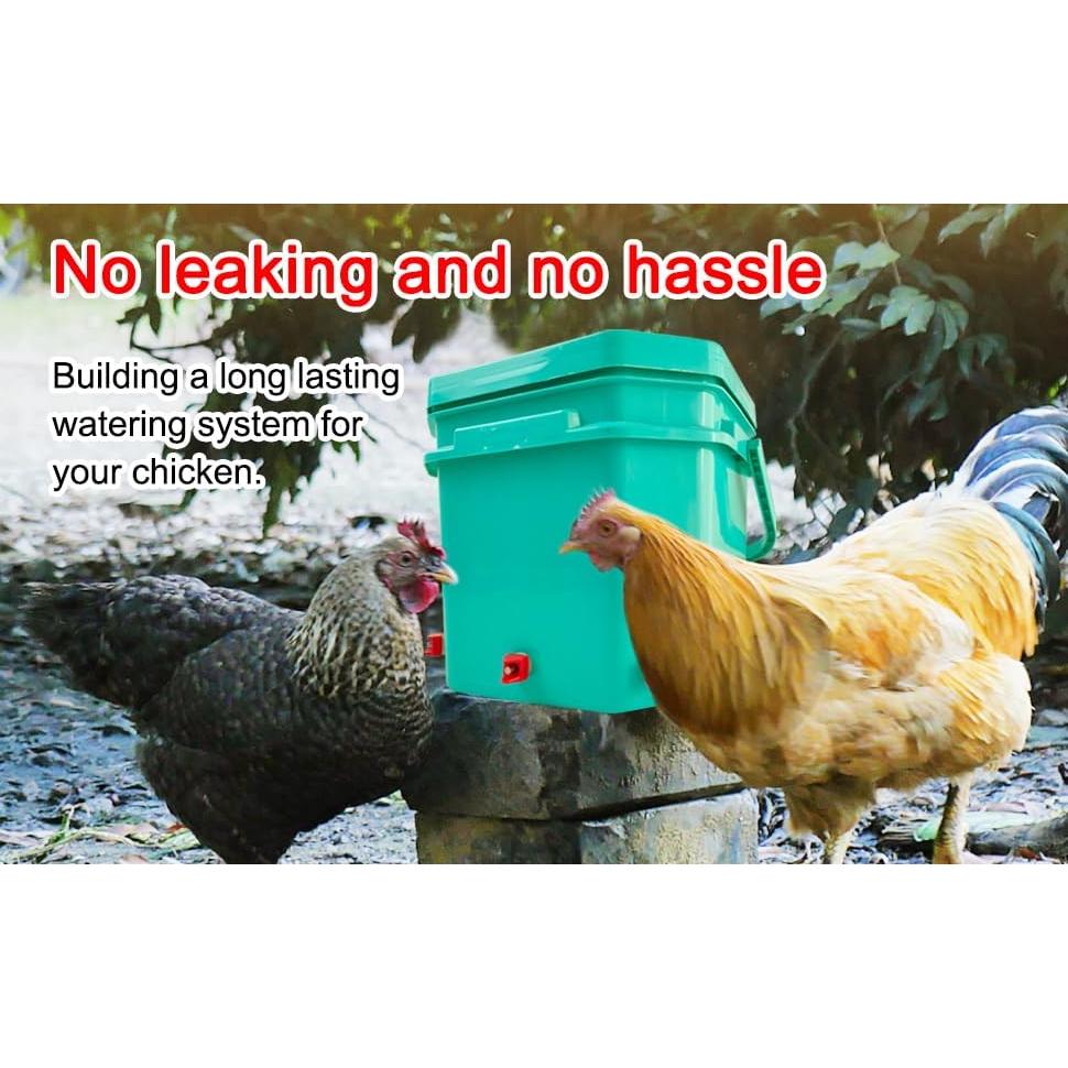 6 Piezas de Pezones Automáticos para Bebederos de Pollo Cyrading