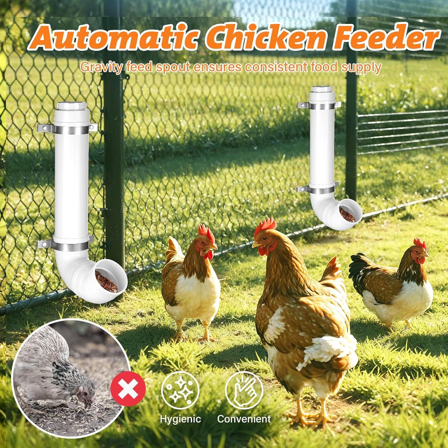 Comedero para Pollos Chewoof de PVC con Tapa 3.2 kg