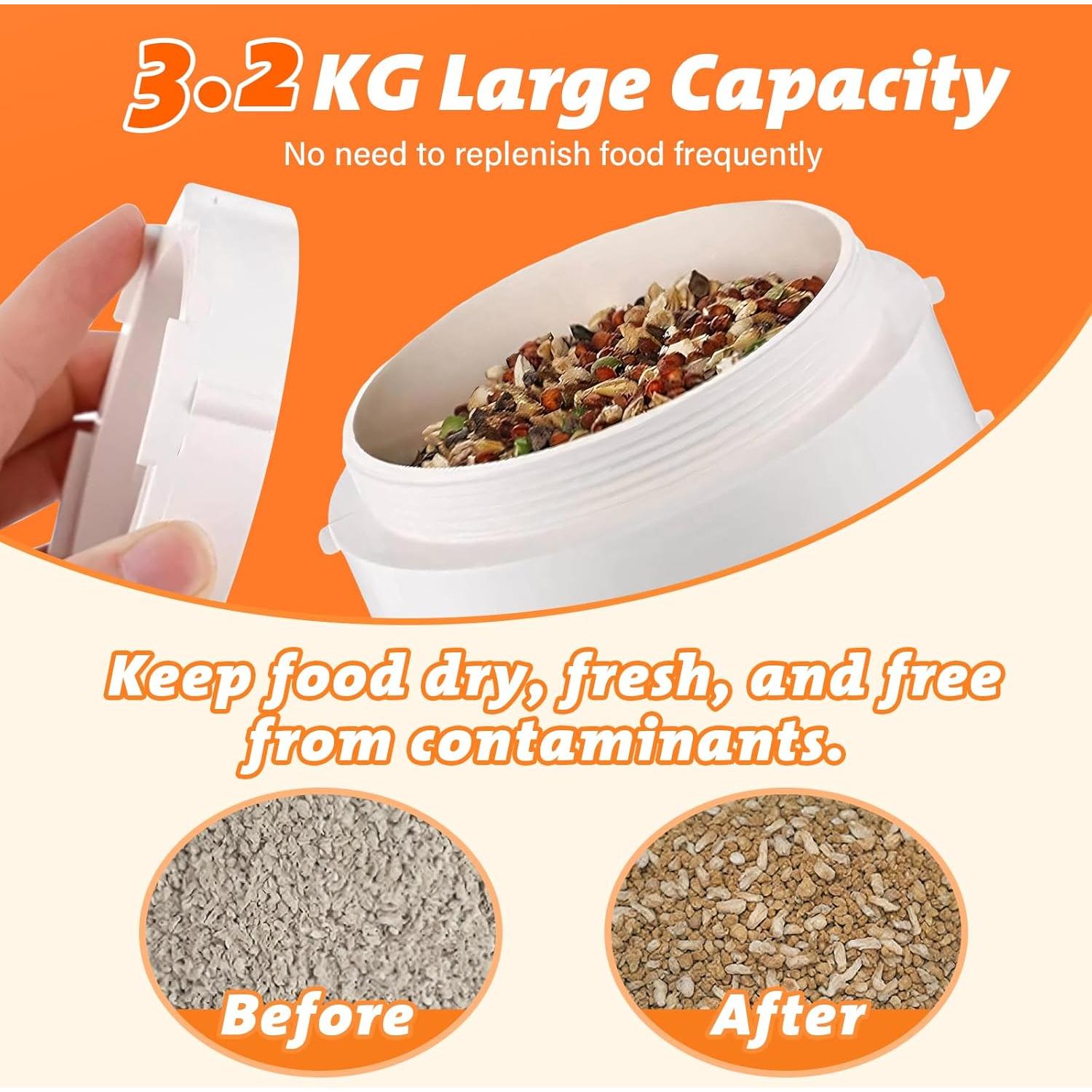 Comedero para Pollos Chewoof de PVC con Tapa 3.2 kg