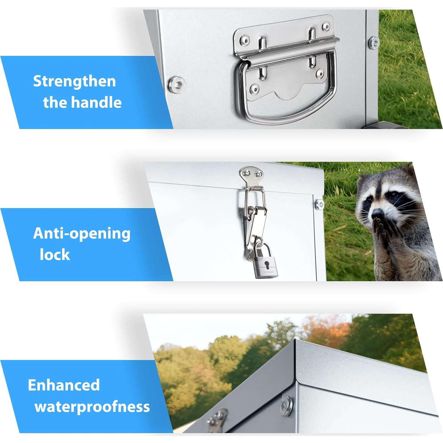 Alimentador de Pollo TGEYD 30 lb Metal Ajustable 6 Puertos