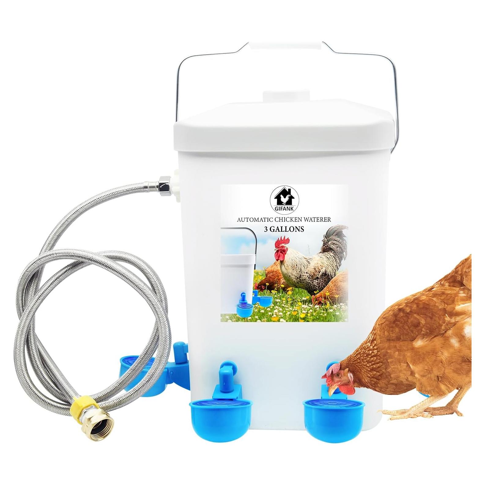 Dispensador Automático de Agua para Aves GIFANK 3 Galones