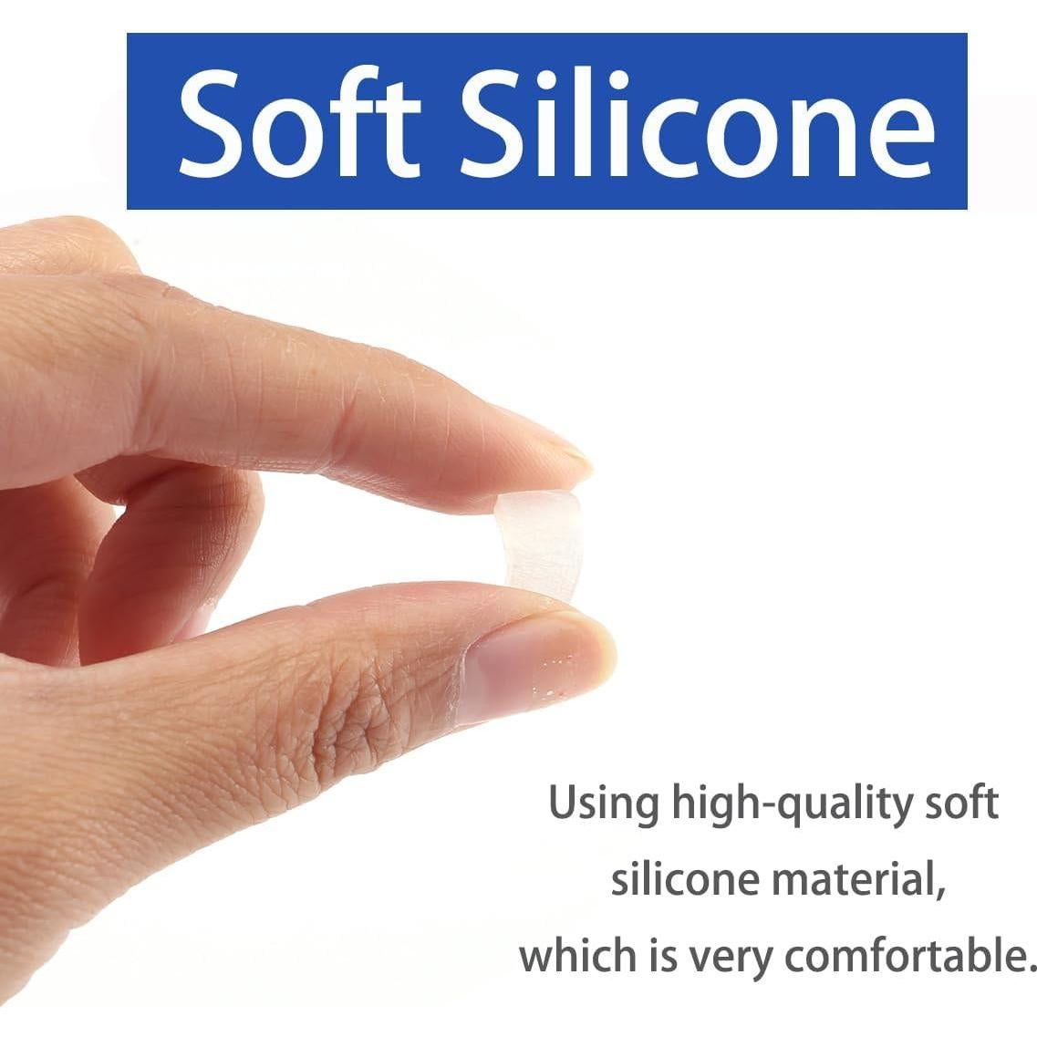 Almohadillas Adhesivas para Nariz OPUGIT - 10 Pares Silicona 1mm