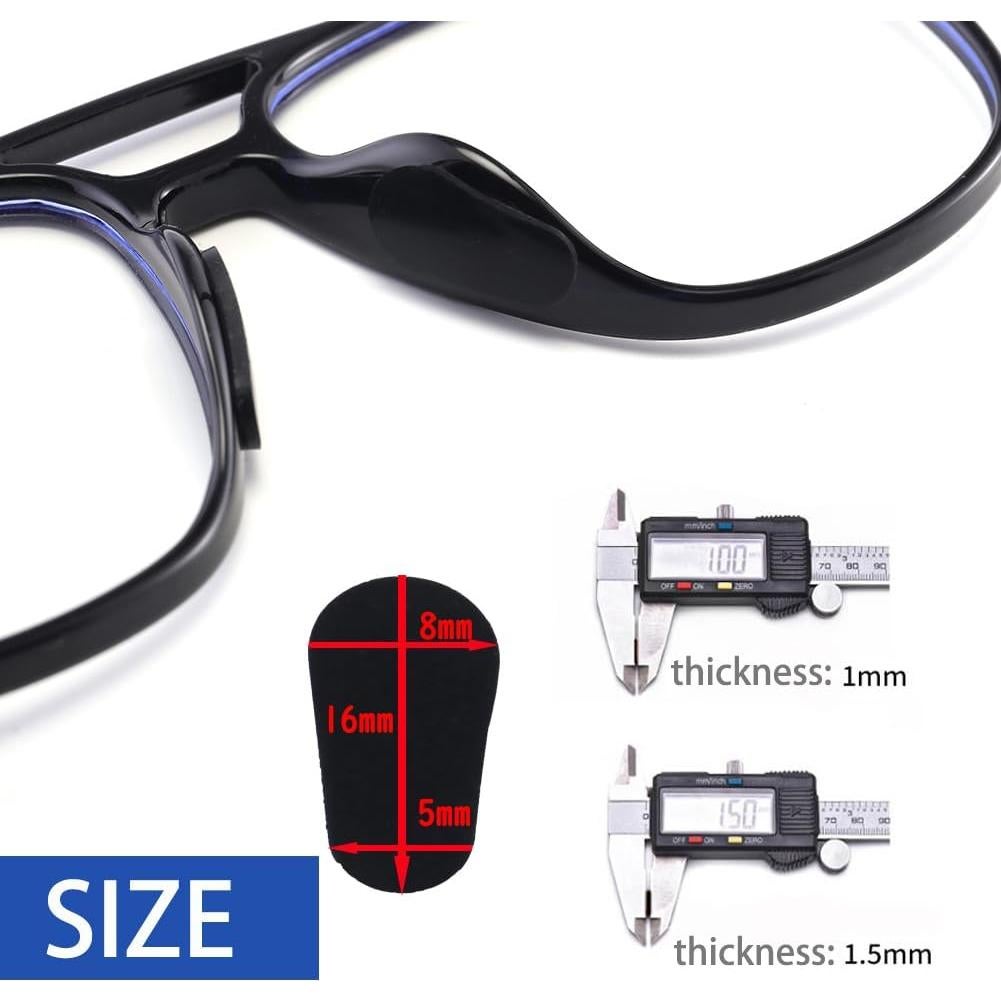 Almohadillas Adhesivas para Nariz OPUGIT - 10 Pares Silicona 1mm