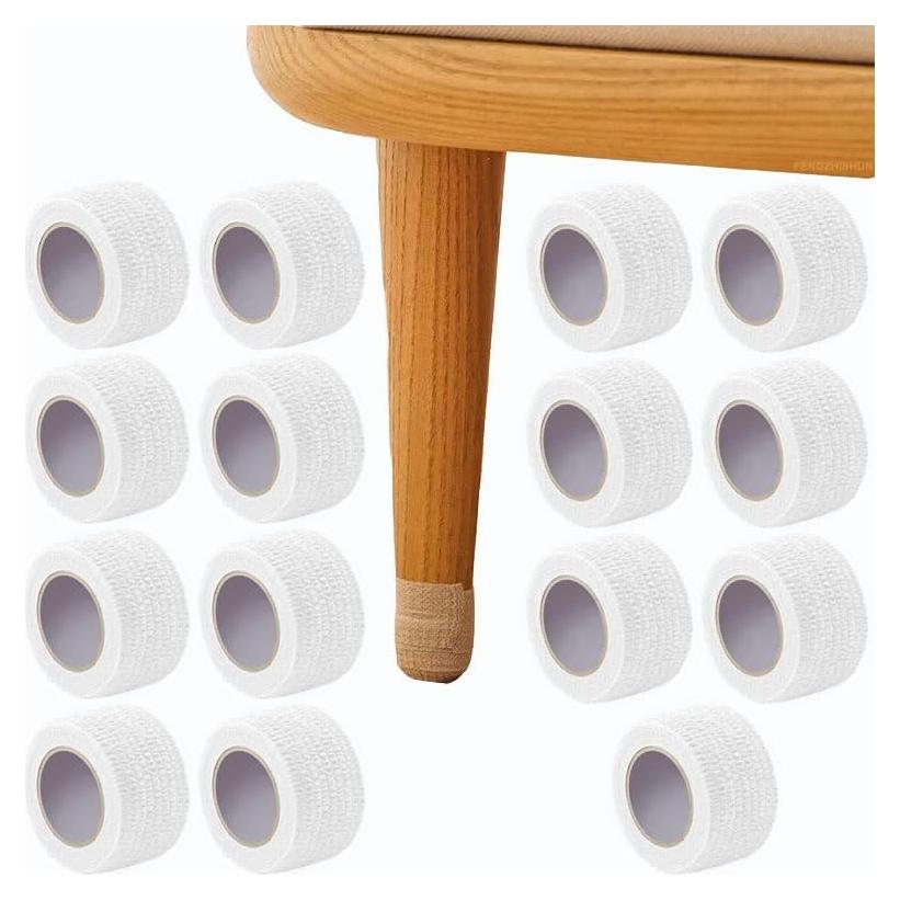 Paquete de 15 cintas protectoras para patas de sillas FENGZHISHUN 2.5 cm x 4 m