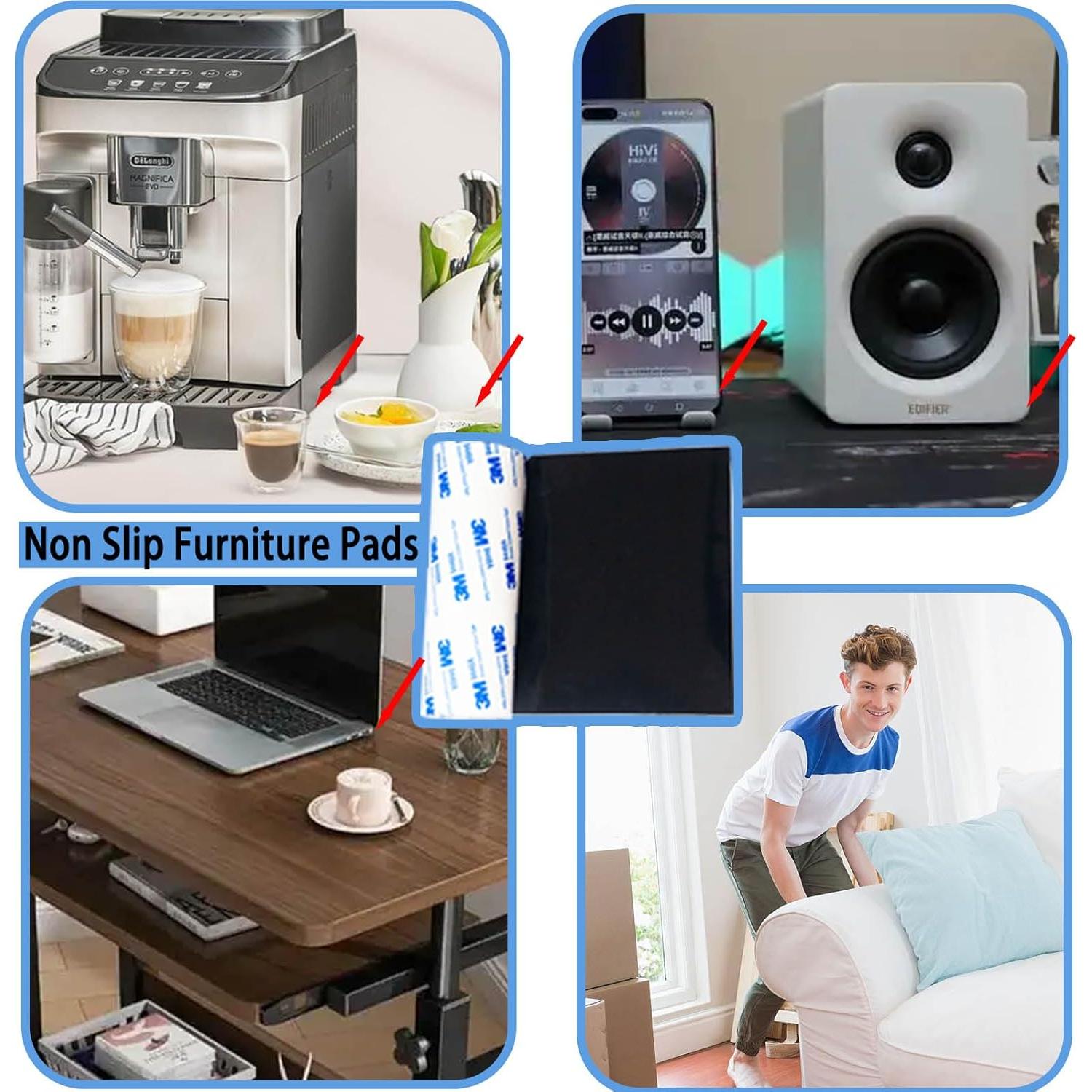 Almohadillas Antideslizantes Simpracon 102cm x 13cm 2PCS Goma