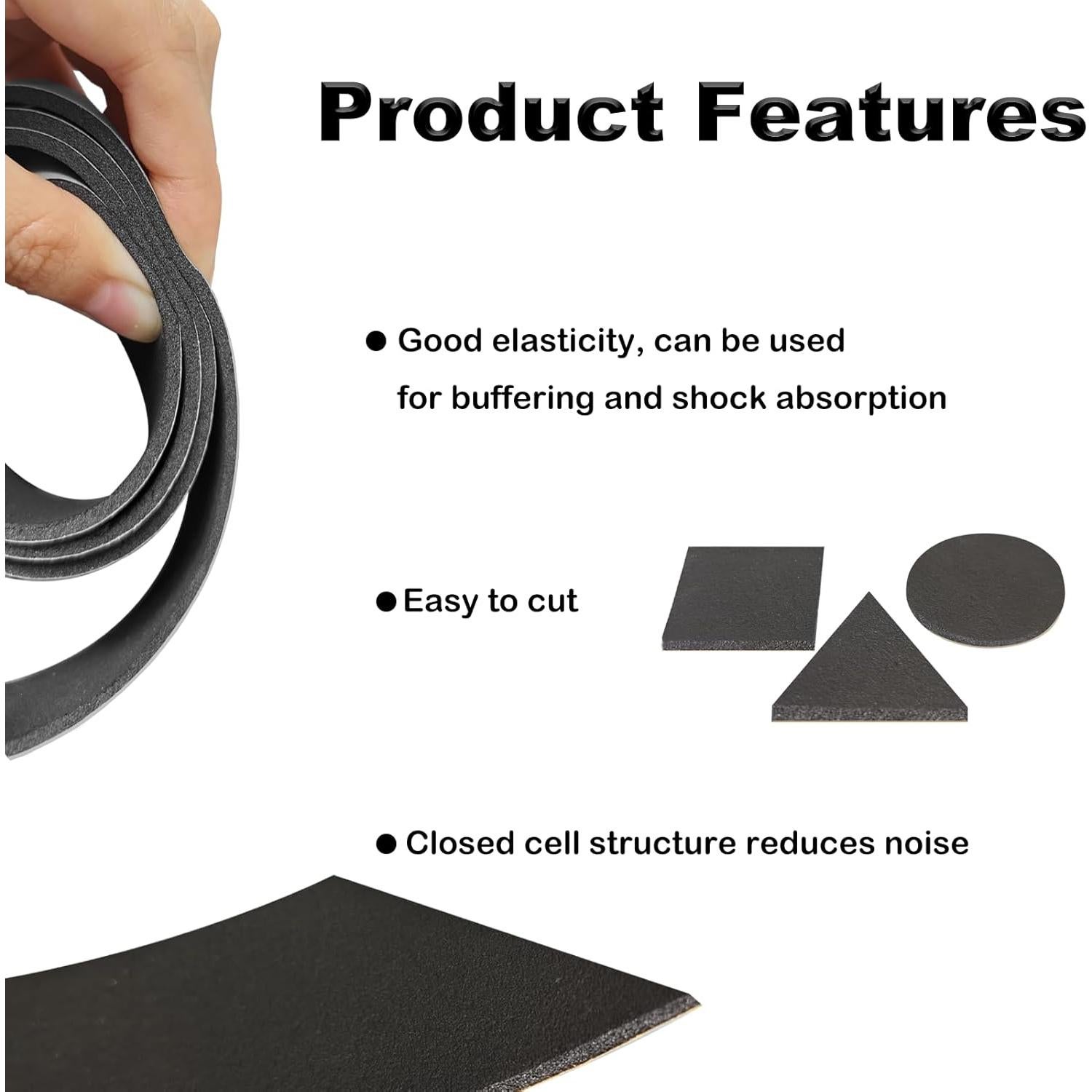 Almohadilla Antideslizante ZSUCUN 101.6x10.16 cm Neopreno