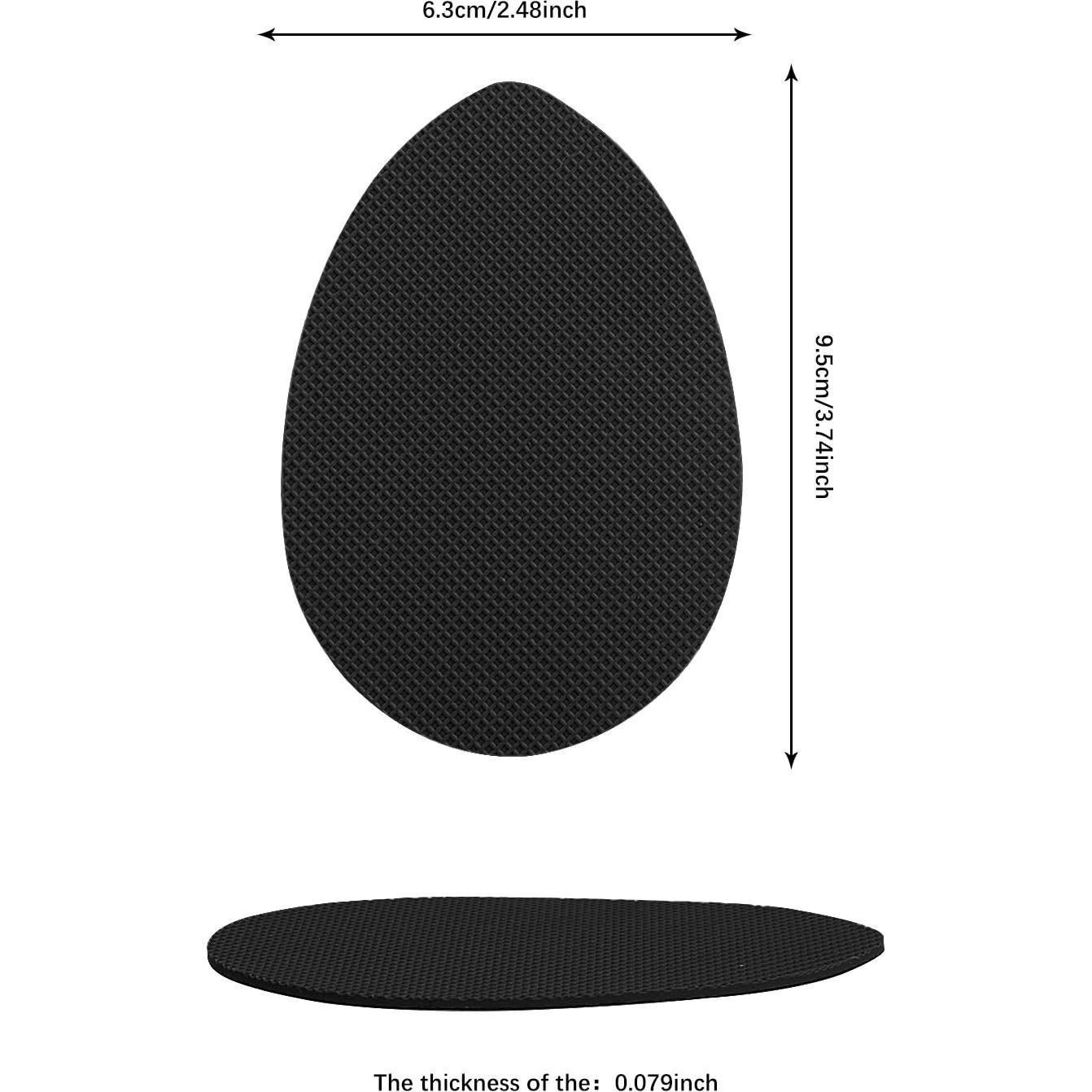 Protectores de Suela Antideslizantes Makryn - 3 Pares Negro